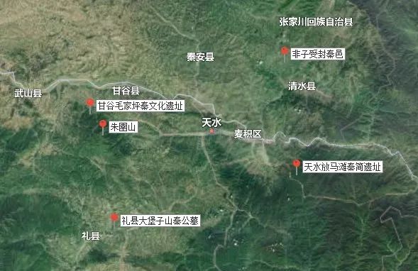 ▲ 西垂 采自《中国历史地图集》