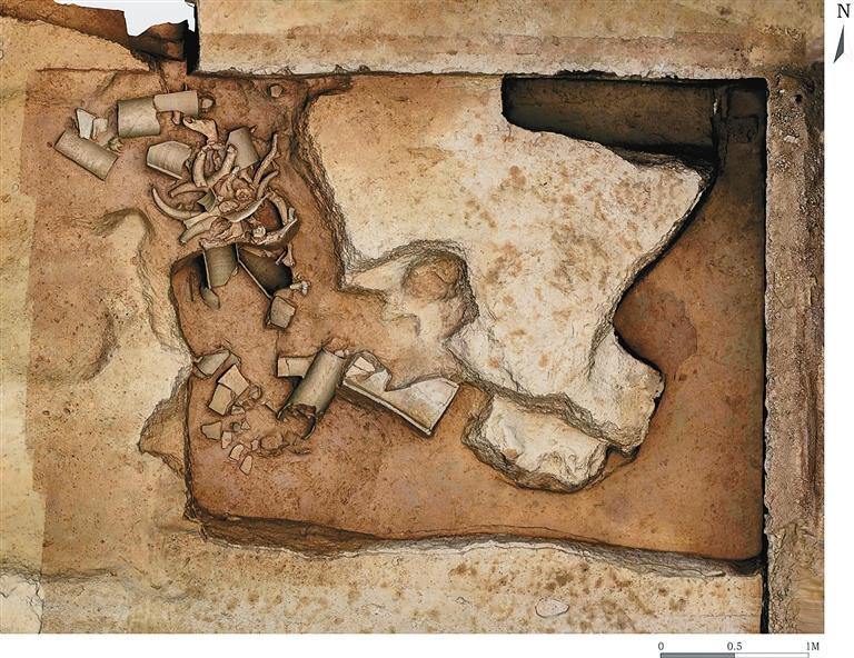 祭祀坑影像。（省考古院供图）