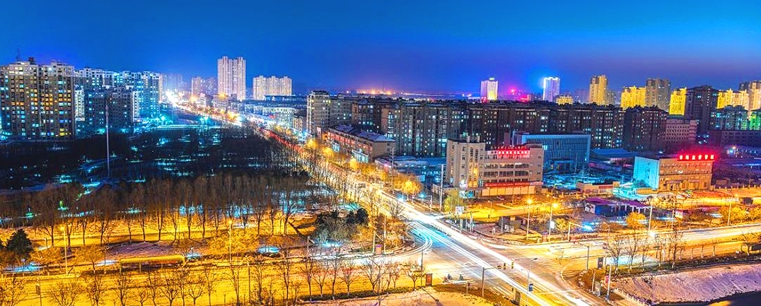 睢宁经济开发区（金城街道）夜景  