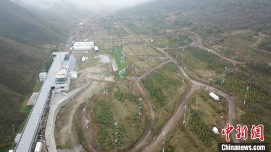 图为航拍国家越野滑雪中心。　翟羽佳 摄