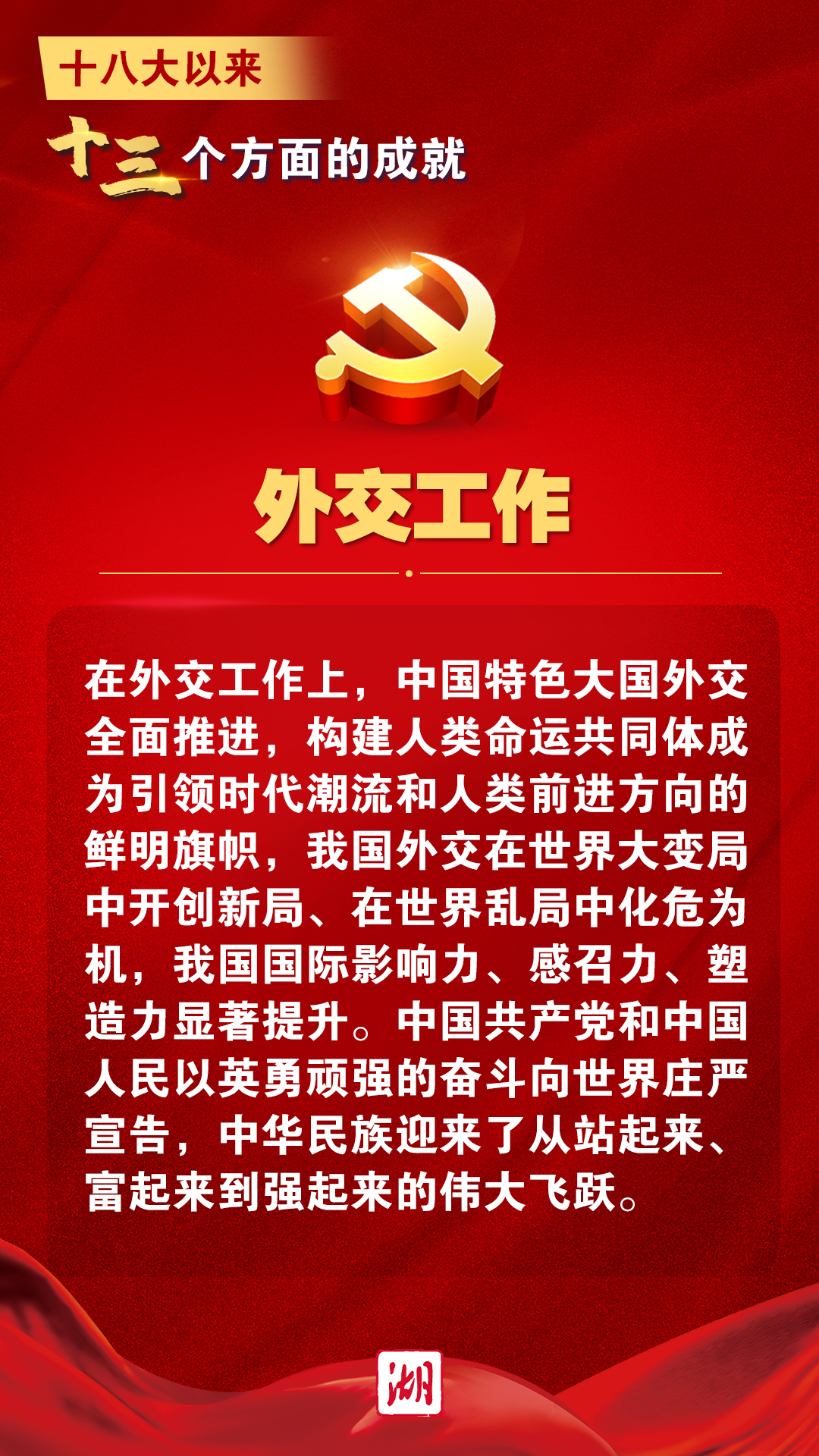 一组海报看十八大以来十三个方面的伟大成就