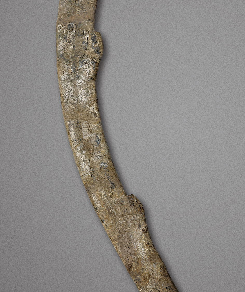 吴家场墓地良渚文化权贵大墓Ｍ207出土的迄今为止保存最为完整的象牙权杖（局部）