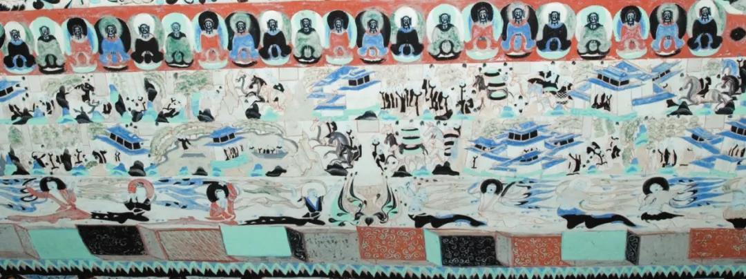 ▲善事太子本生(局部） 莫高窟第296窟