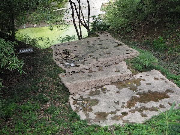 景区内复原的良渚文化祭坛