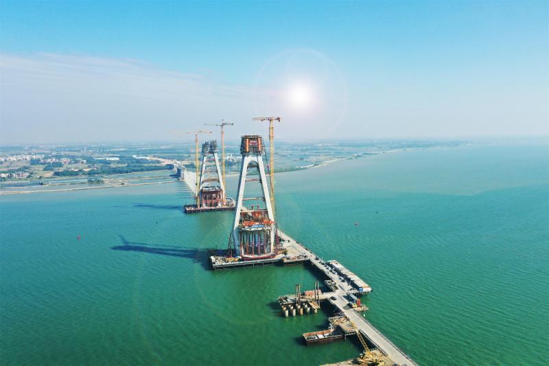 建成后，南三岛大桥将成为当地首条高速海岛通道。通讯员供图
