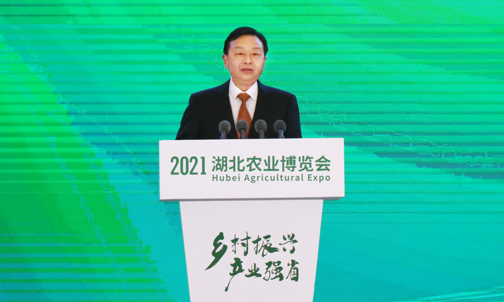 湖北省委农办主任，省农业农村厅党组书记、厅长，省乡村振兴局党组书记吴祖云 (徐晓蝶 摄)