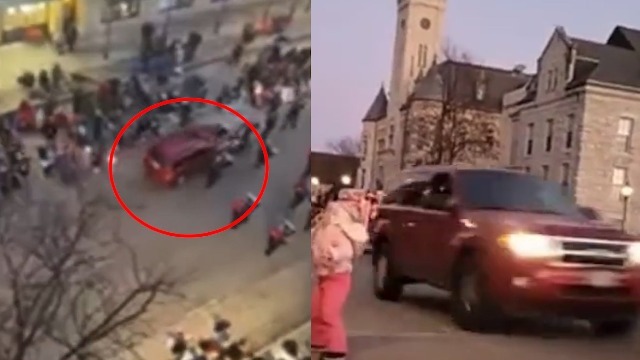 美国一汽车飞速冲撞人群致大规模伤亡：现场响起枪声 民众四散奔逃