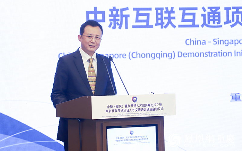 重庆市中新项目管理局局长曾菁华致辞