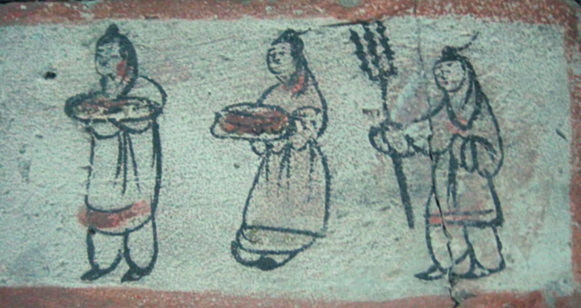 嘉峪关出土的魏晋时期古墓中的砖画
