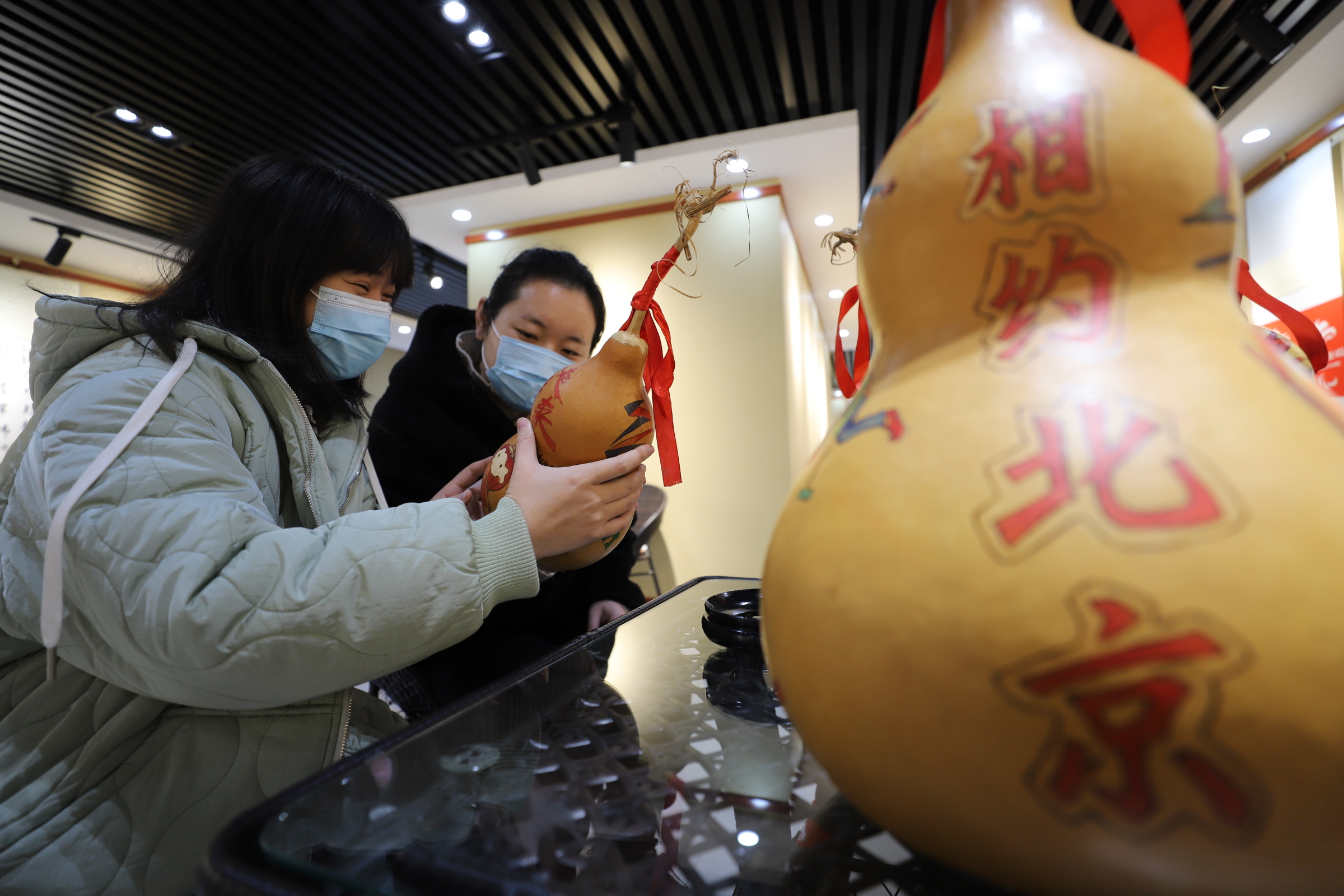  河北平乡：艺术作品展 喜迎冬奥会