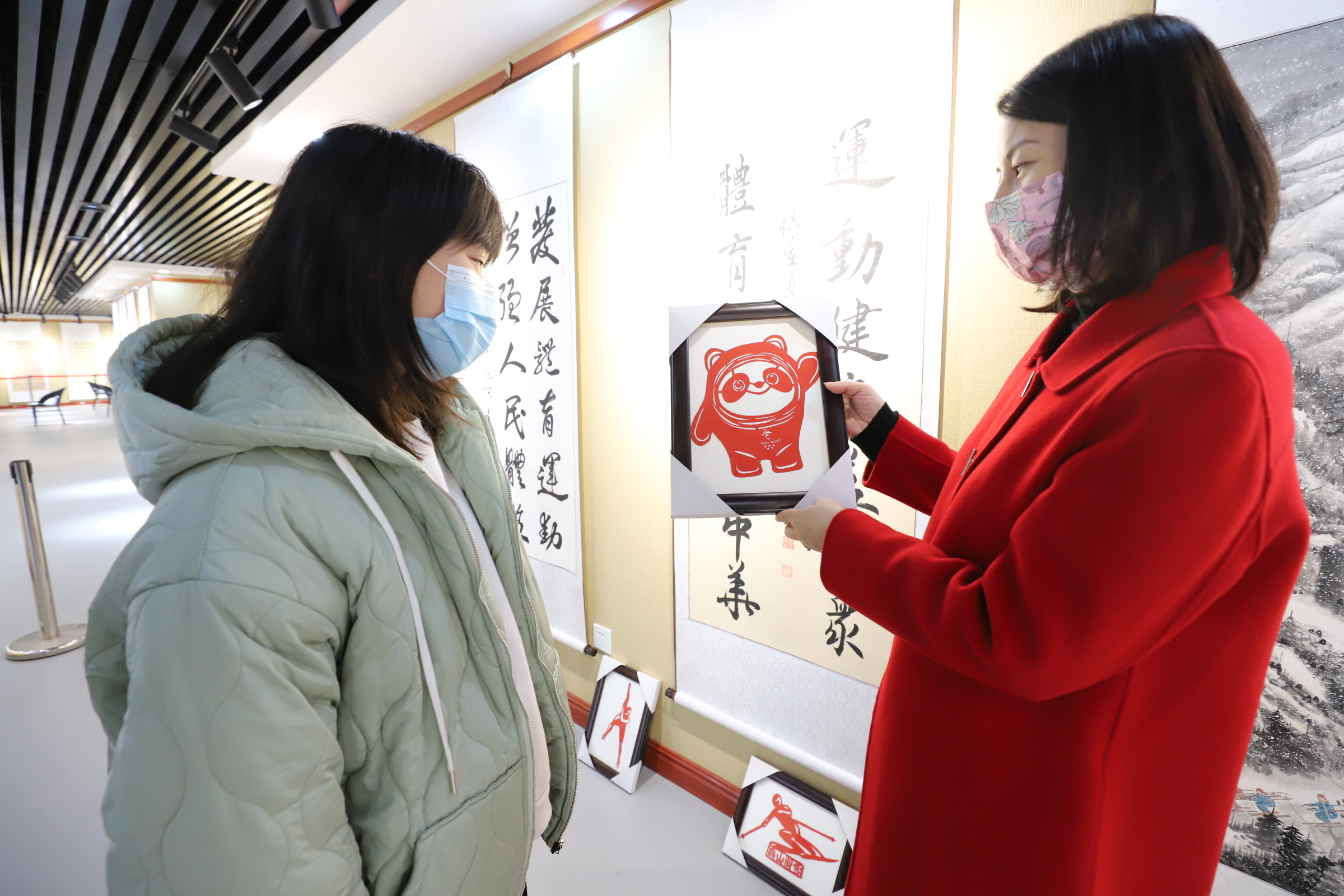  河北平乡：艺术作品展 喜迎冬奥会