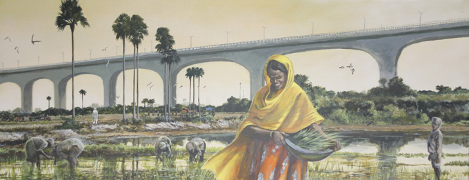 2000年时印度当地农牧民的生活作业场景