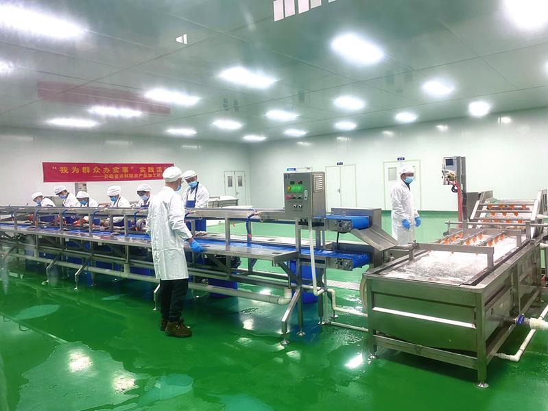 东至县大渡口经开区年产100万公斤水产品加工生产线车间
