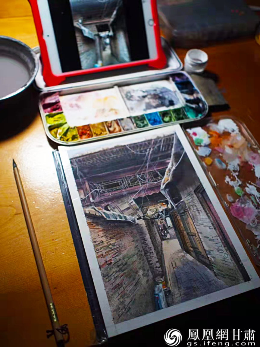 调色盘复原出兰州老建筑的颜色 受访者供图