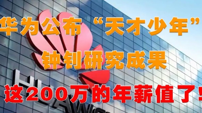 华为公布“天才少年”钟钊研究成果，这200万的年薪值了！
