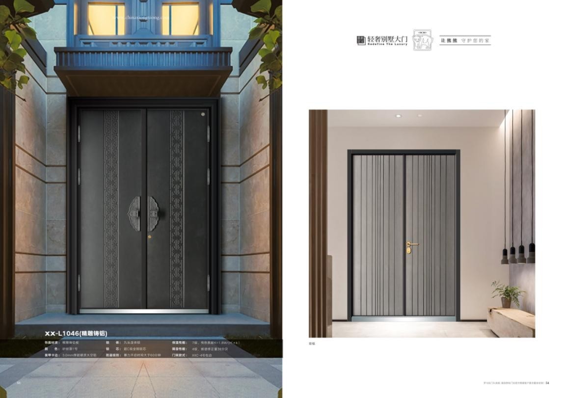 熊熊别墅大门高端别墅入户门的典范企业