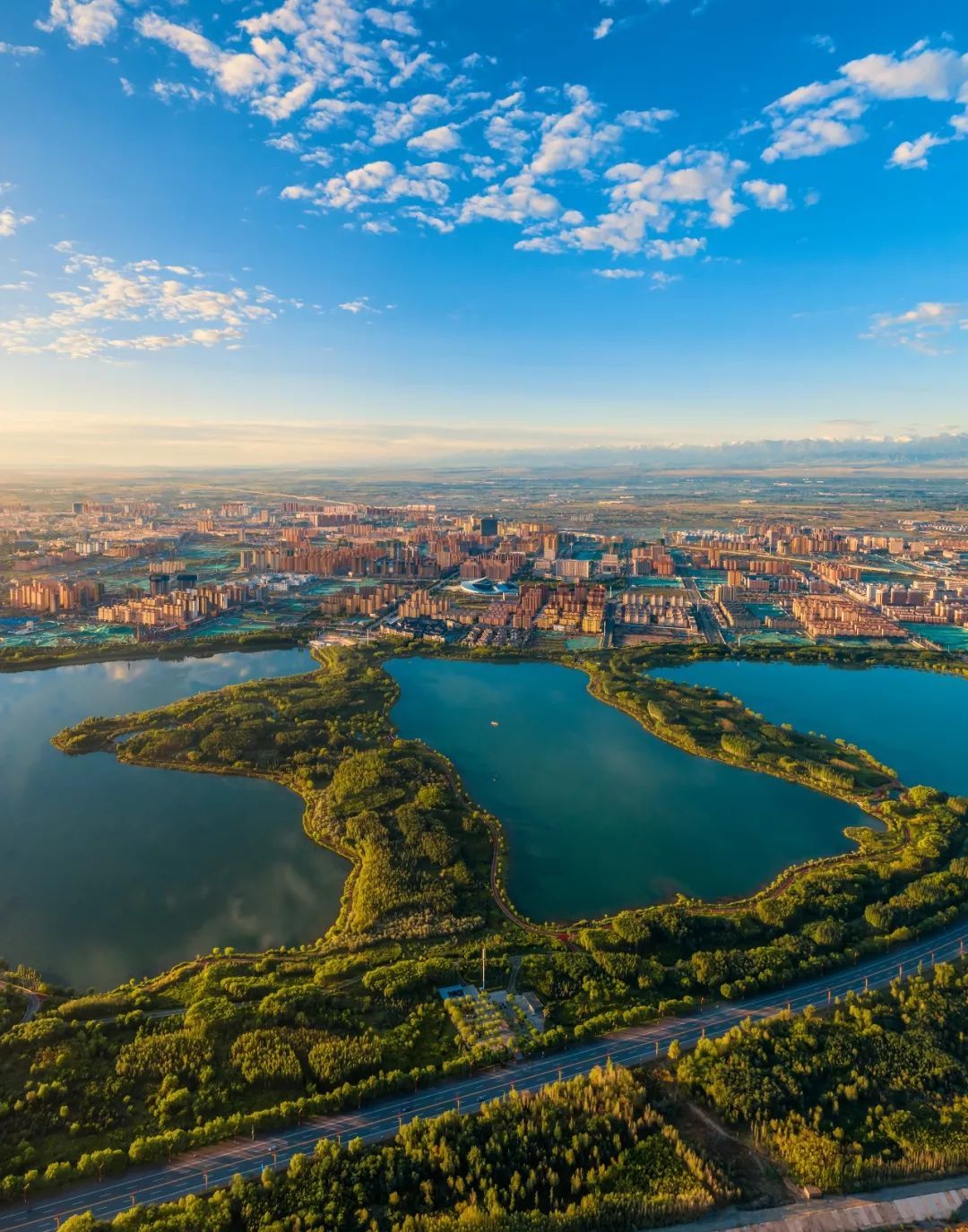 张掖湿地公园芦水湾 摄影/石耀臣