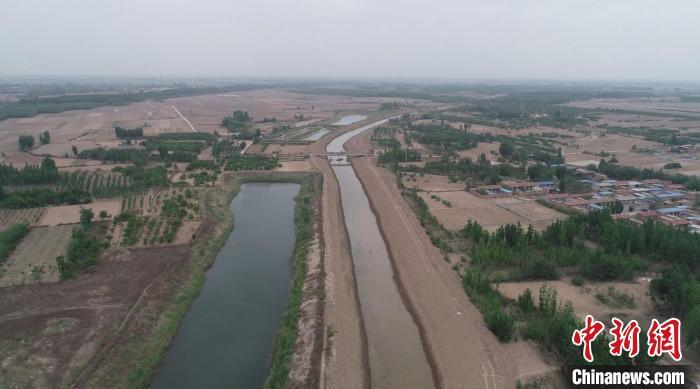 修复后的枣强县索泸河一段。(资料图) 枣强县水利局供图