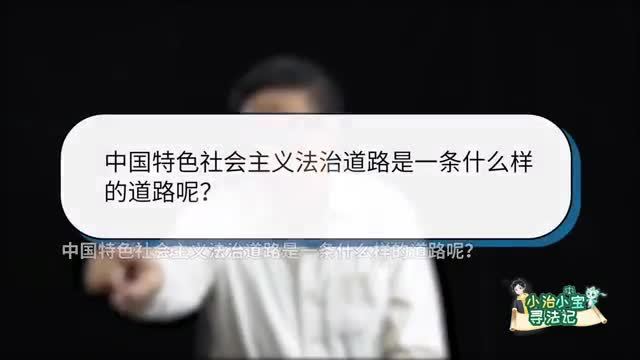 坚持中国特色社会主义法治道路