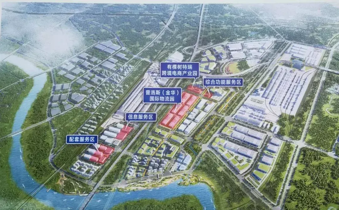 华东国际联运港重大开工项目位置示意图
