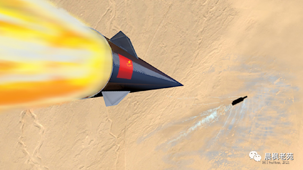 中国反舰弹道导弹正在精确击中沙漠中的航母靶标