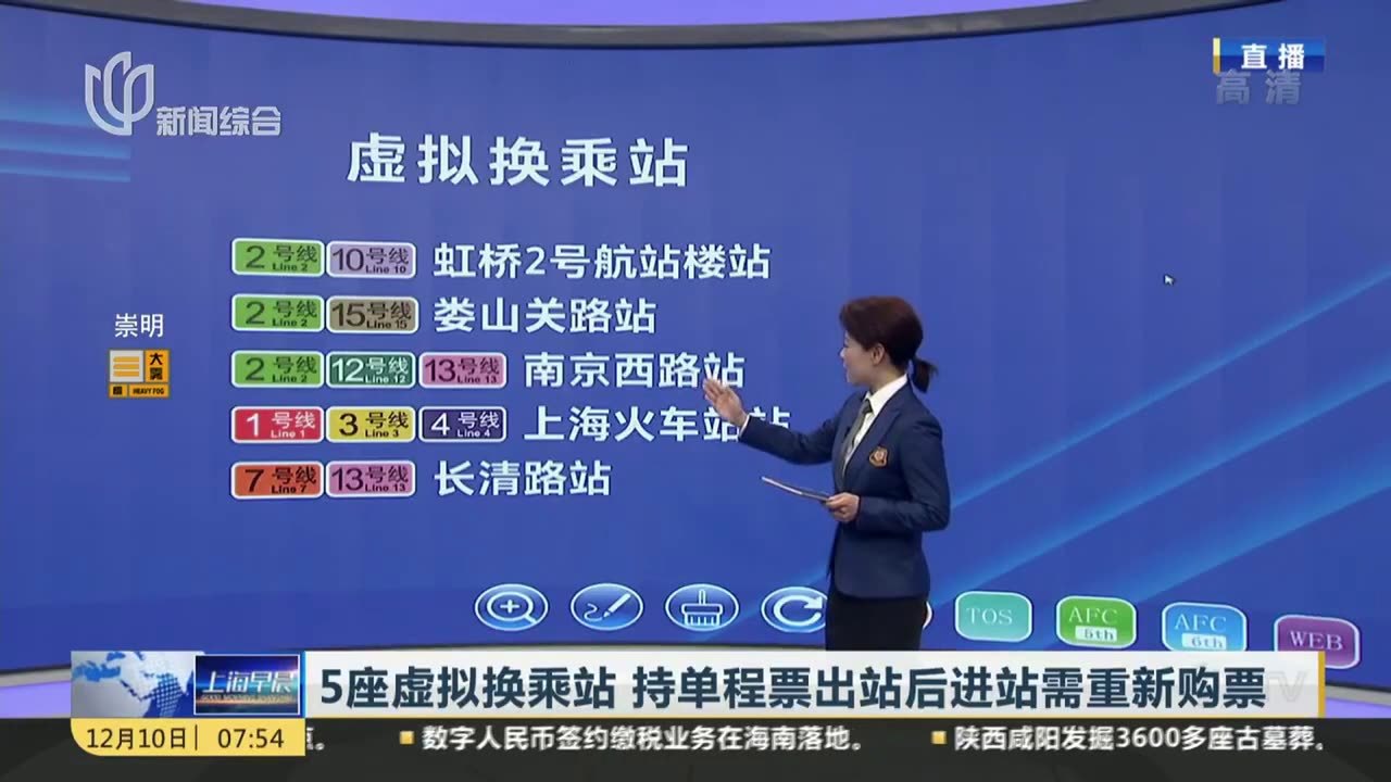 5座虛擬換乘站 持單程票出站後進站需重新購票_鳳凰網視頻_鳳凰網