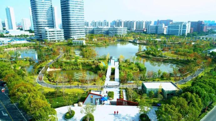 上海古美湿地公园入口图片