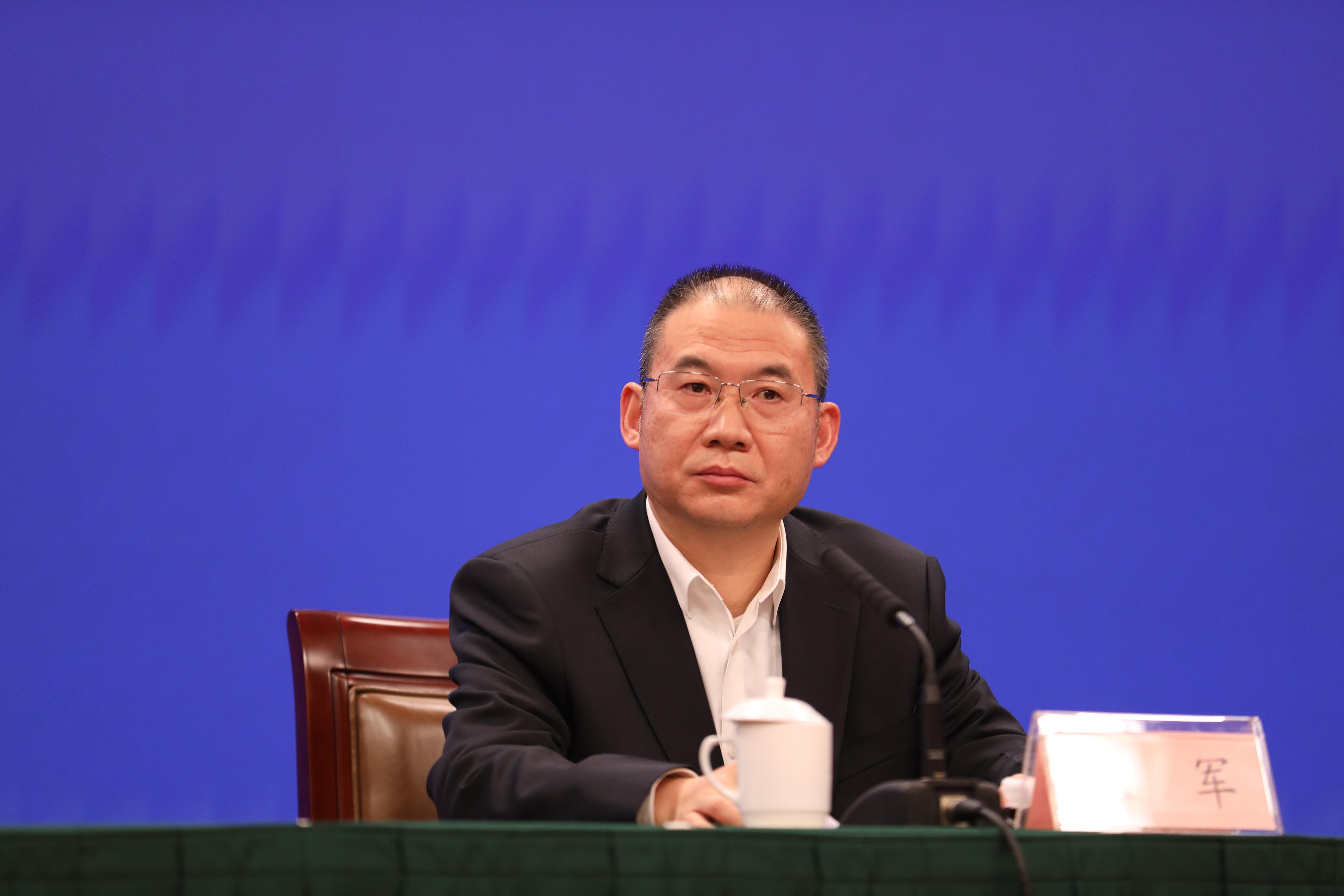 浙江省商务厅总经济师朱军在发布会上 缪歌妮 摄