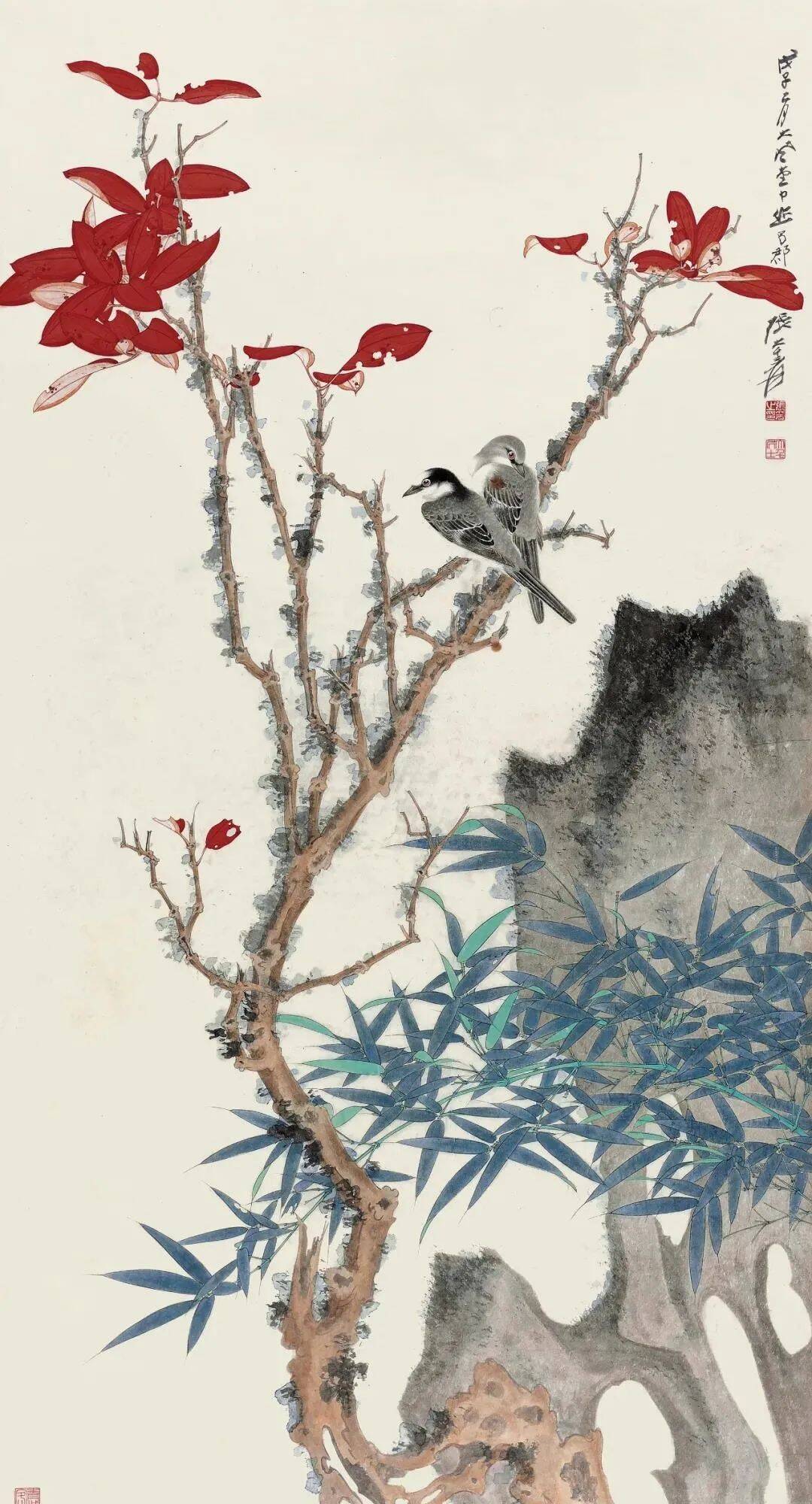 张大千花鸟画50幅