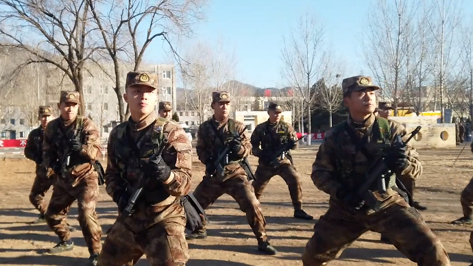 授衔北京卫戍区某警卫师新兵迎来成人礼