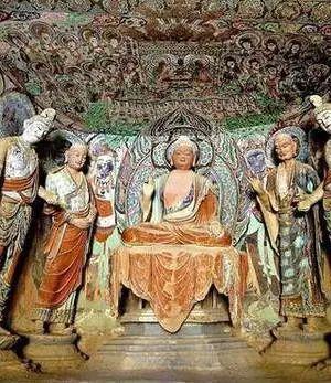 壁画中的无忧花