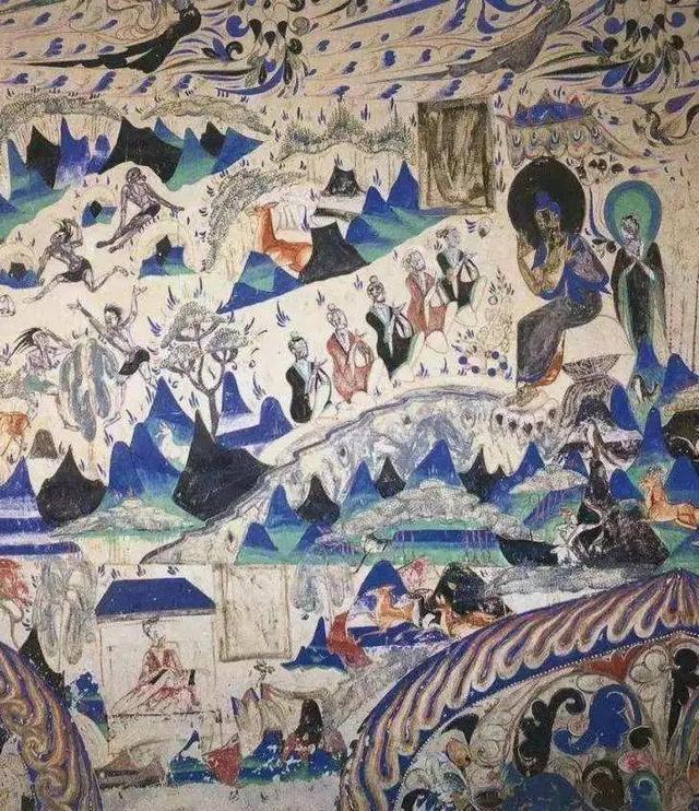 壁画中的无忧花