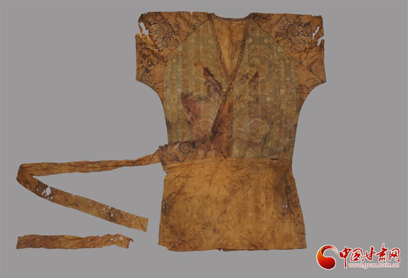 慕容智墓出土麒麟纹、凤纹锦褂