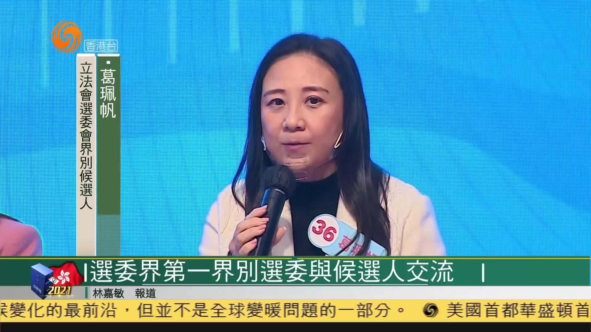 粤语报道｜香港选委界第一界别选委与候选人交流