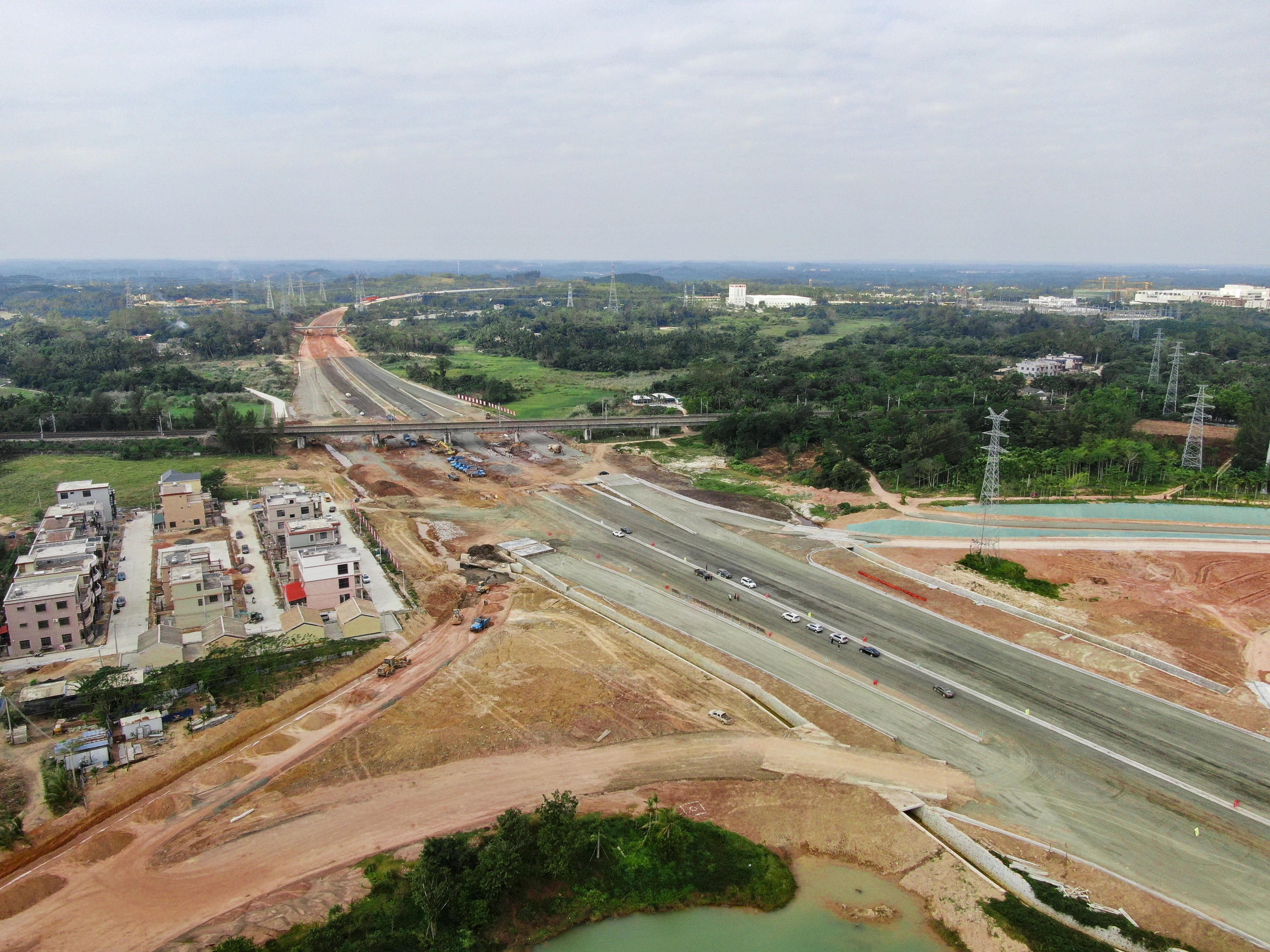 国道g360文昌至定安段建设稳步推进全线计划2022年12月底通车