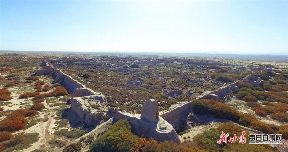 锁阳城内城西北角瞭望墩遗址