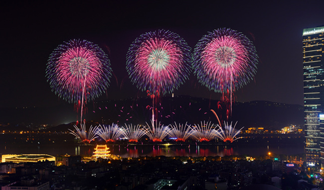 浏阳烟花节2021图片