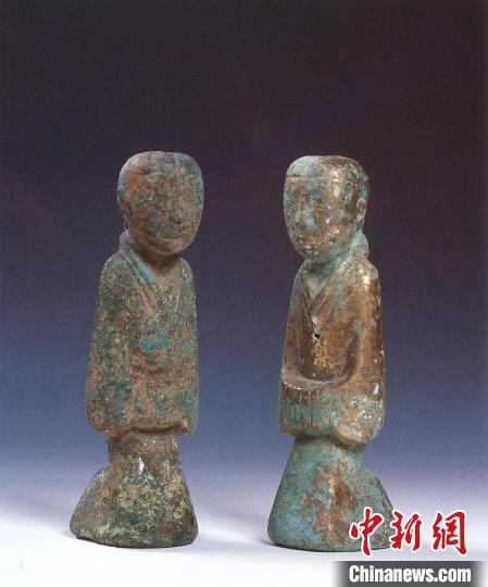 西汉南越国鎏金铜俑(资料图) 广州市文物考古研究院 供图