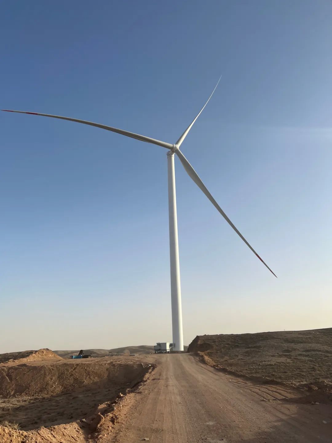 14.95万千瓦存量风电项目建设现场