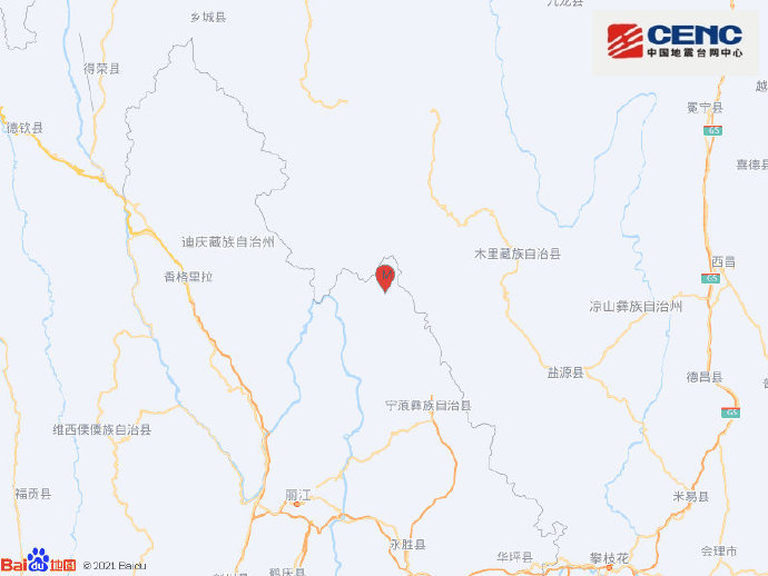 云南丽江宁蒗县发生5.5级地震 已致15人受伤