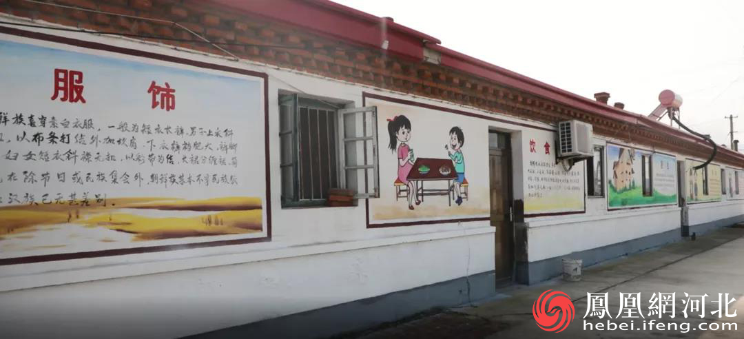 反映朝鲜族民族文化生动活泼的墙体绘画