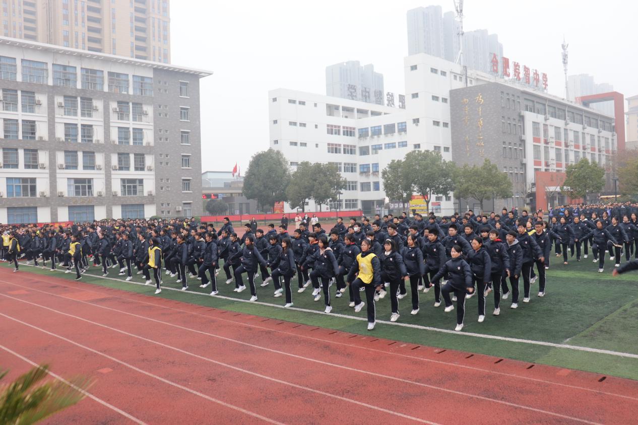 合肥皖智中学自由操比赛