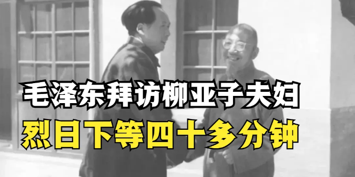 毛泽东拜访柳亚子夫妇：走小门不走大门，烈日下等待四十多分钟