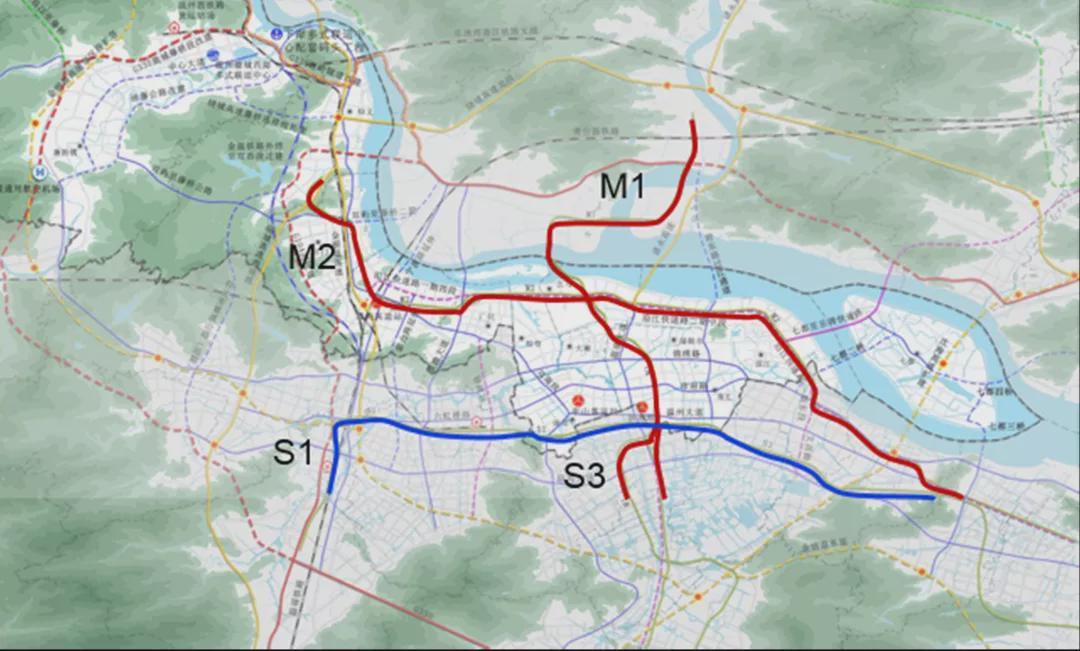 温州m2轻轨线路线图图片