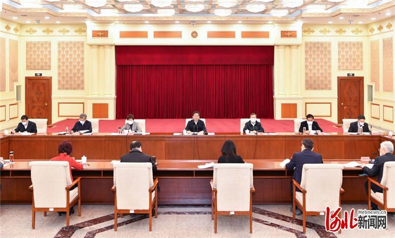 2021年12月31日下午，中共河北省委召开民主协商会。这是会议现场。河北日报记者赵海江摄