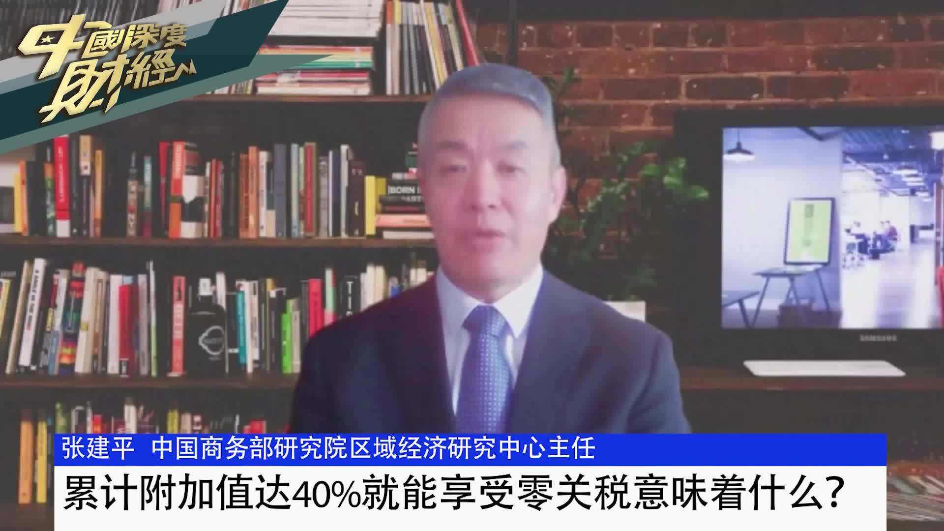 张建平：累计附加值达40%就能享受零关税意味着什么