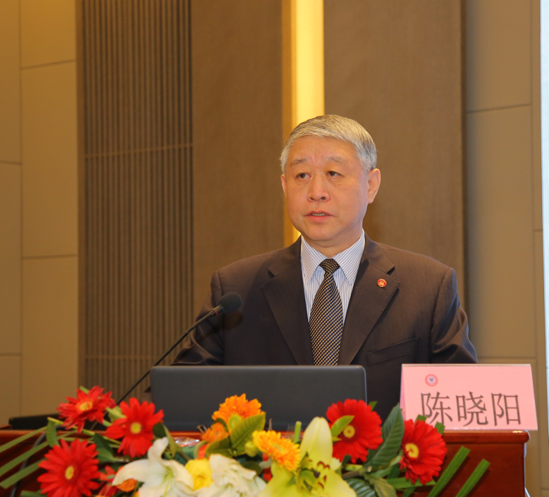 分会第二届新任会长陈晓阳发表就职讲话