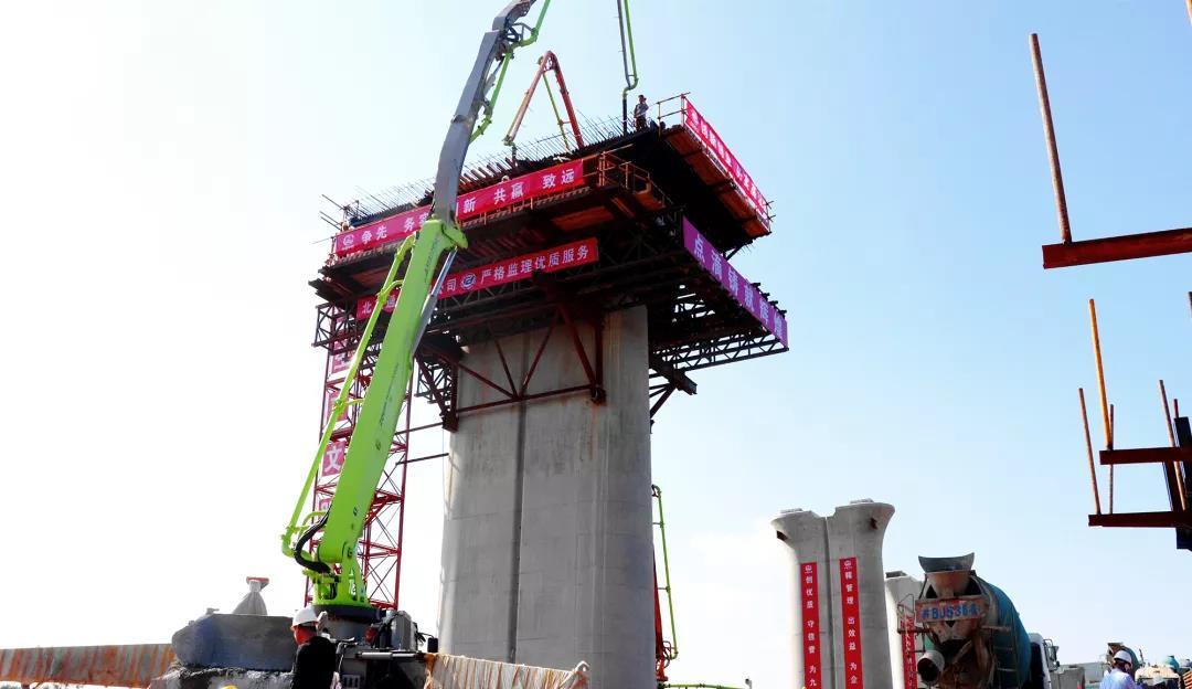 潍烟高铁建设现场