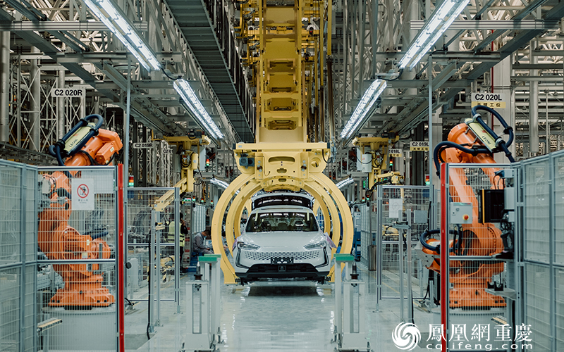 重庆某新能源汽车有限公司智能工厂。