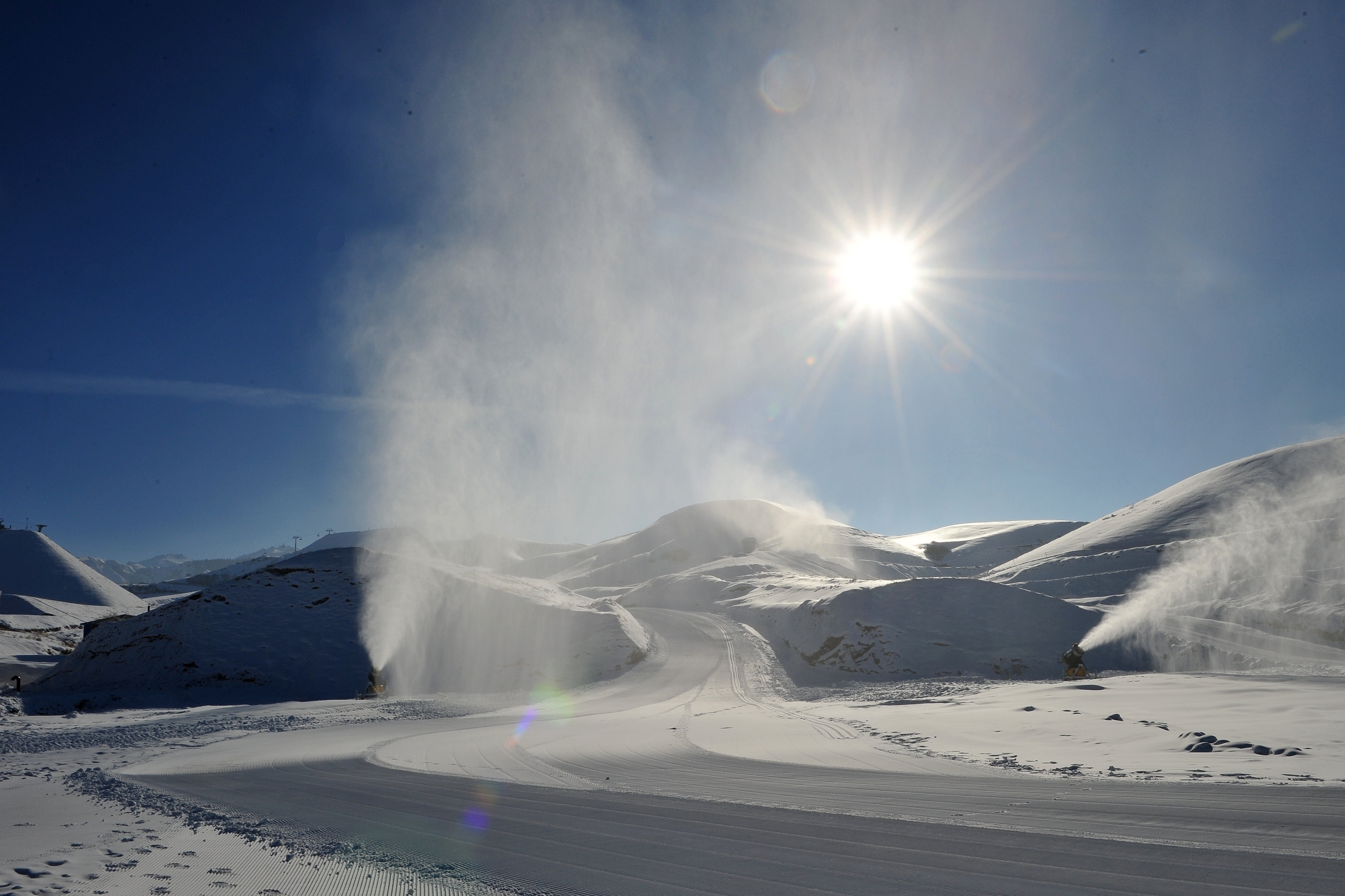 新疆天山天池国际滑雪场也举办过全国冬季运动会的项目 图 视觉中国